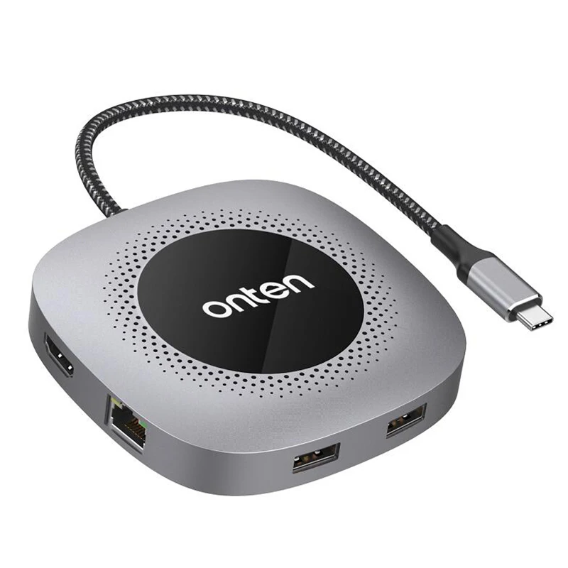Мульти USB 3,1 type-C концентратор к HDMI адаптер 4K USB C концентратор с usb-хаб 3,0 RJ45 Lan PD порт для MacBook samsung S8/9 huawei mate 10