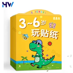 8 Books/Set Children's Attention Sticker Book 3-6 Years Old Baby Stickers Early Education Educational Toy Stickers Newest Hot