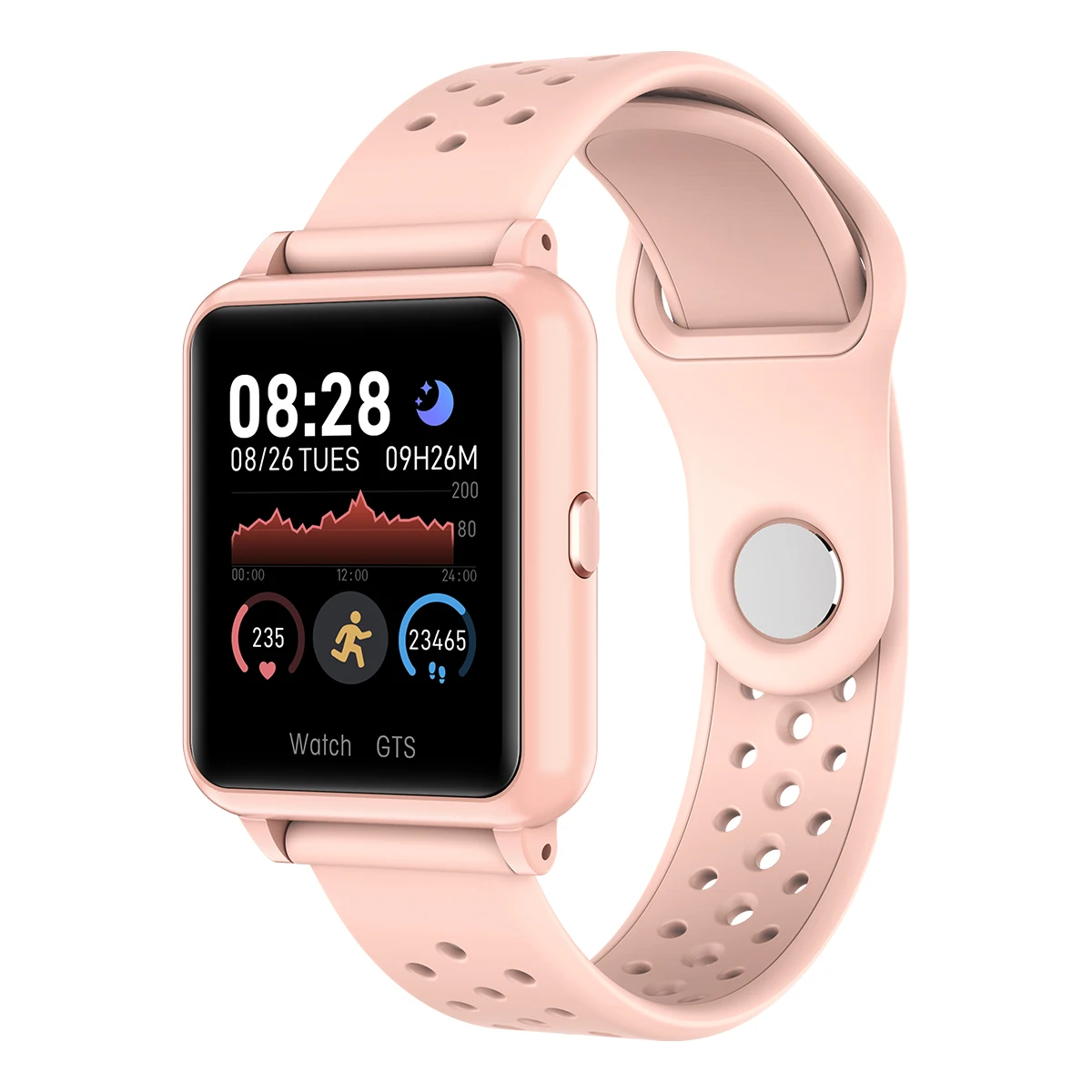 Ottwn Vogue P8 спортивные Смарт-часы для женщин и мужчин монитор сердечного ритма IP67 Водонепроницаемый Полный сенсорный смарт-часы для IOS Android - Цвет: P