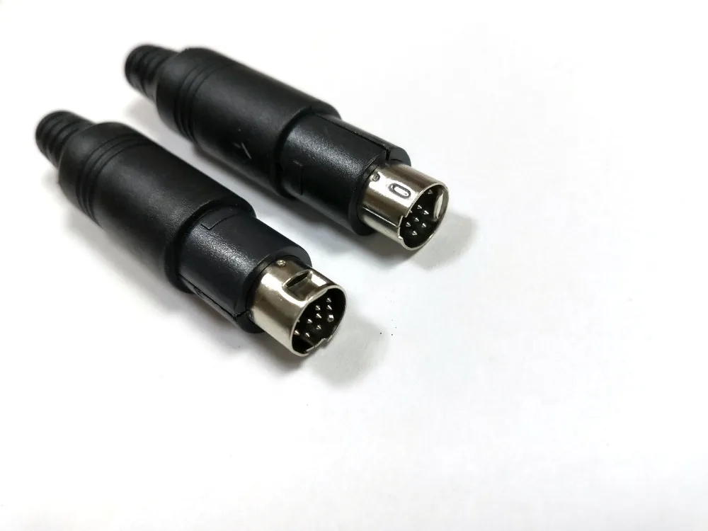10 шт./партия мини DIN 9 pin Мужской разъемы