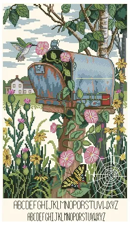 cs-3038 Cross Stitch Kit Letter Box Mail Box Mailbox dim 35015 bird butter spider