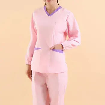 

Adult Nurse Doctor Medical Uniform Nursing Scrubs Surgical Suit Lab Top T-shirt Pants Pharmacy uniform Hospital Coatumes