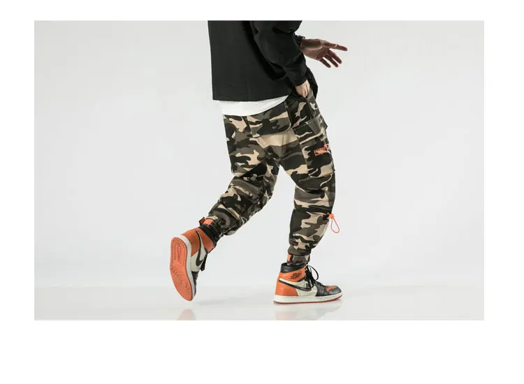 LAPPSTER-Youth Comouflage Cargo pants комбинезоны мужские мешковатые камуфляжные шаровары Лоскутная корейская мода бегунов спортивные штаны