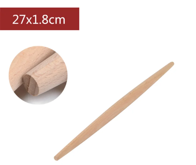 Description Picture 3 of itemWooden Rolling Pin Wood Non-Stick Double Tip Fondant Cake Pasta Dumpling Skin Maker Bakeware Cooking Tool Cookie roller