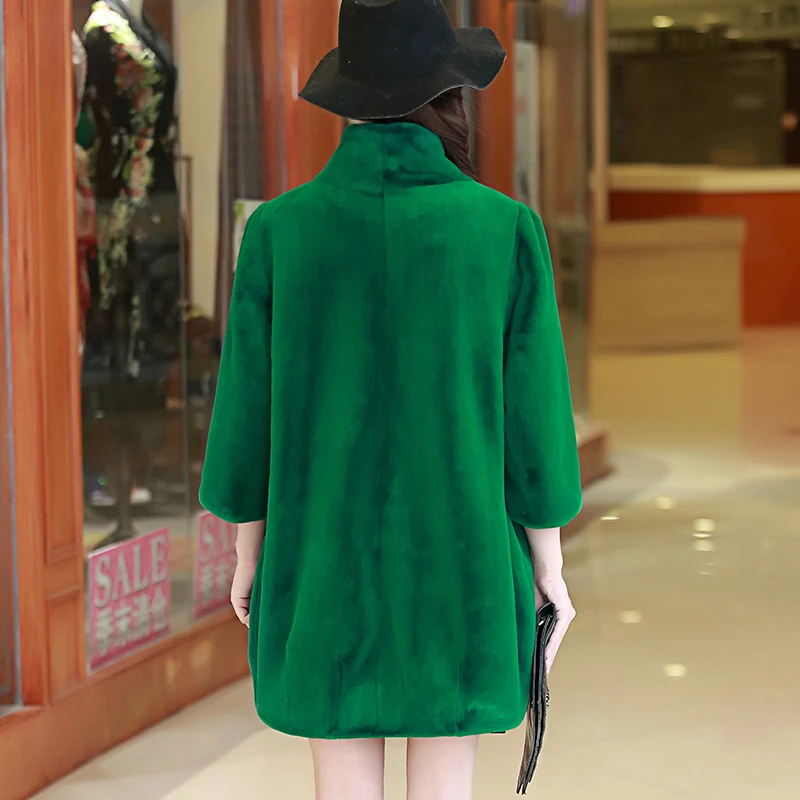 Пальто с искусственным мехом Женская зимняя куртка размера плюс теплые мягкие