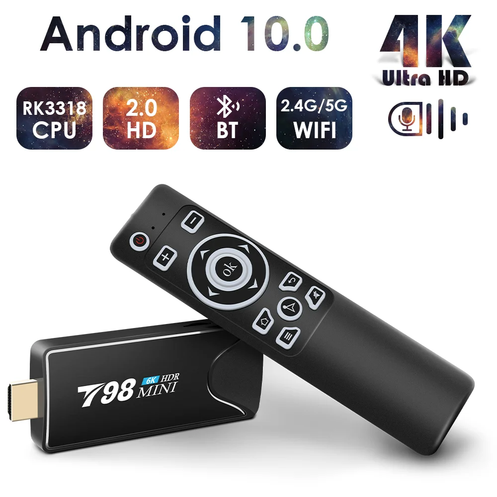 Stick-Box Media-Player Tv-Receiver-Set Tv Android Wifi 10-4k