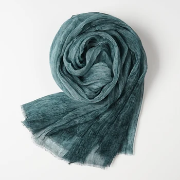 

Women's 100% Pure Silk Crepe Long Scarf Shawl Wrap Neckerchief multi colors 120X80cm 47"x31.5" TT026
