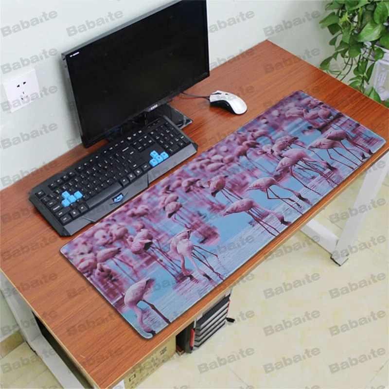 Lock Edge 40X90cm Babaite высокое качество Фламинго заказной Ноутбук игровой коврик для мыши большой коврик для мыши клавиатуры коврик - Цвет: Lock Edge 40X90cm