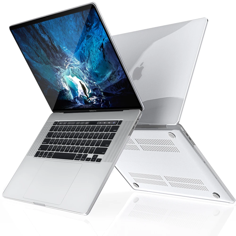 Для MacBook Pro 13 дюймов 2020 чехол для ноутбука прозрачный жесткий защитный с защитой