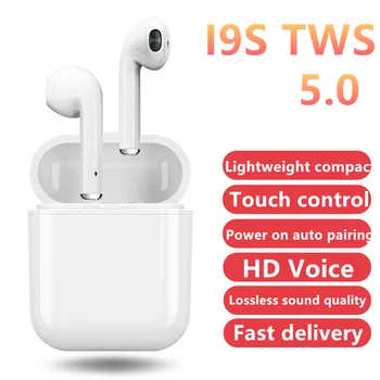 

Mini Earbuds Mic-Charging-Box Sport-Headset Bluetooth-5.0 earphone Smart-Phone I9s Tws