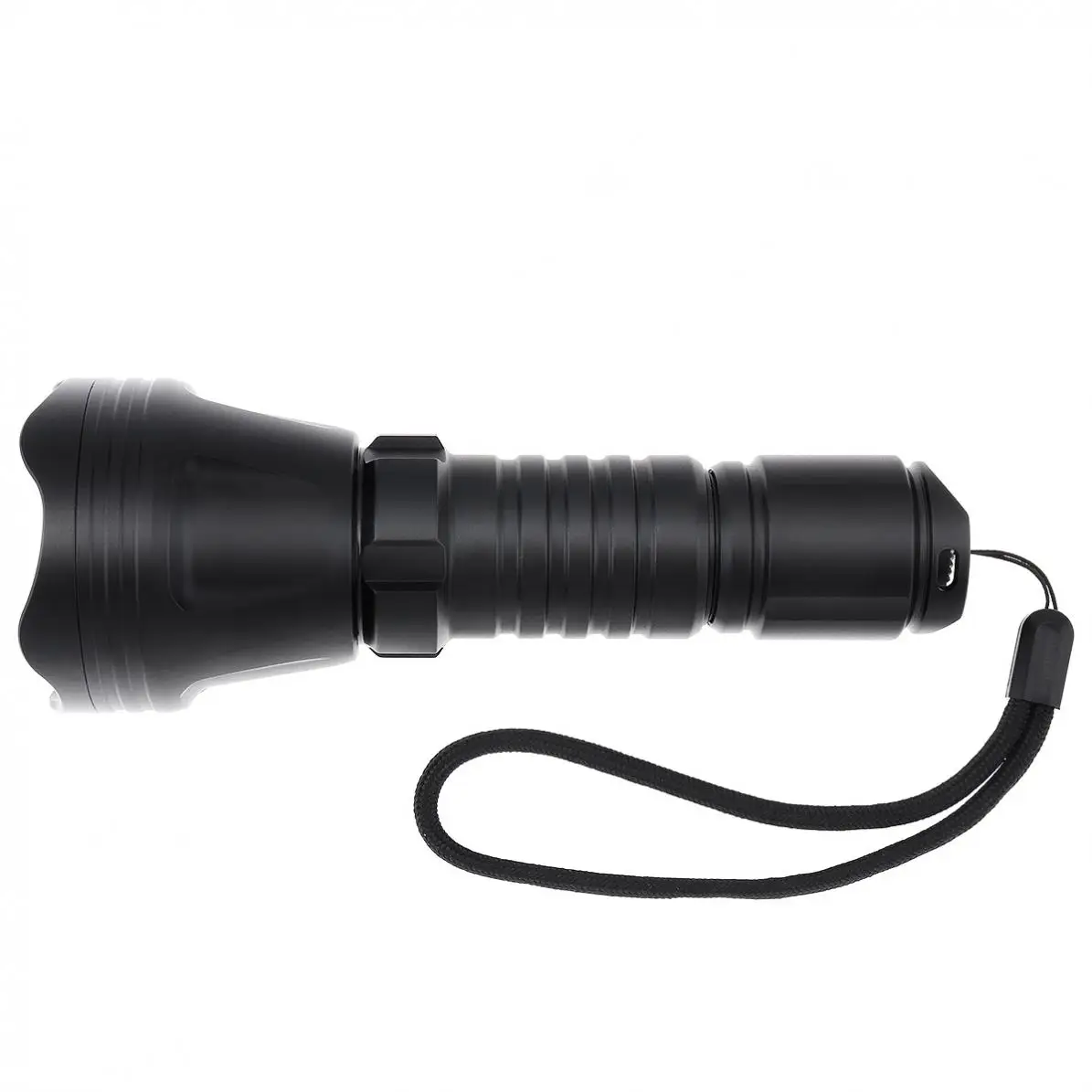B158B Convex Lens Zoom Flashlight XM-L2 U4 LED Torch Hunting Light 900 Lumens Aluminum Flashlight