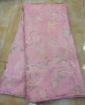 

Nigerian Lace Fabric 2019 High Quality Lace Lace Fabric Wedding Pink African With afloersNigerian French Lace Fabric