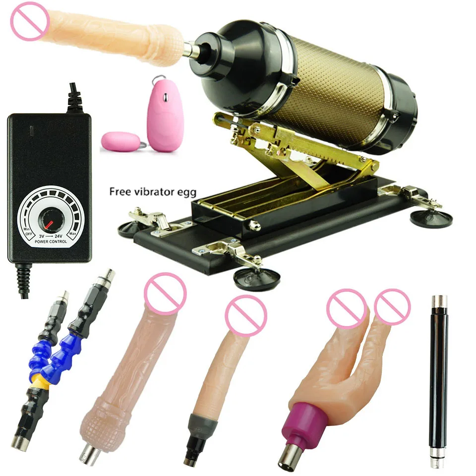 Hot Product  FREDORCH Newest gold Sex Machine Gun for Women Automatic Machine Sex Toys for Men and Women Vibrato