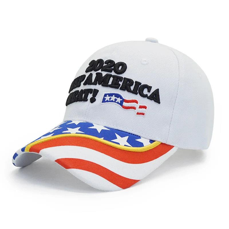 KUNBKANG, Дональд Трамп,, шапка с флагом США, бейсболка, кепка Трампа с 3D вышивкой в виде звезд