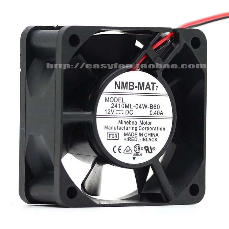 Новый оригинальный NMB 2410ML 04W B60 6025 12В 0.40A 6 см двойной шариковый вентилятор 60 × 25 мм