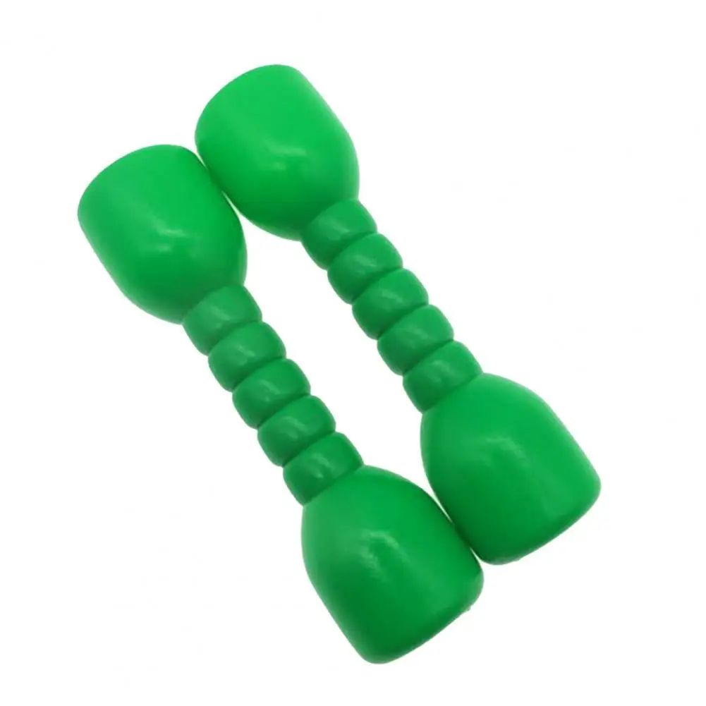 Kids Dumbbells Hand Weights Fitness Children Bodybuilding Training Anti Slip Plastic Dumbbell Shaking and Crisp Sound Baby Toys