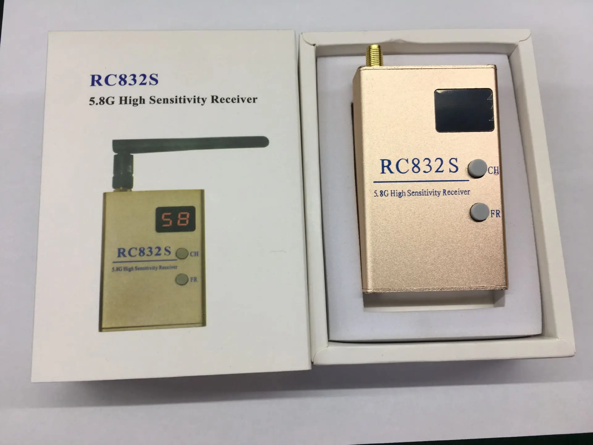 RC832S Receiver - FPV 5.8G 5.8GHz 48 Channels Video Receiver With A/V and Power Cables Same As RC832 RC832H For FPV Racing Drone 29 QQ图片20190508100856