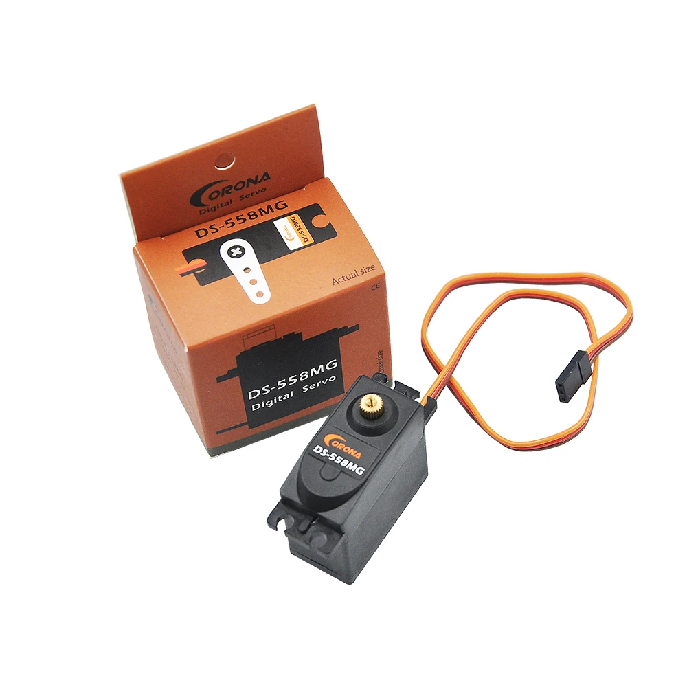 Corona DS558MG 10 кг 0.2sec 58g цифровая металлическая Шестерня мини сервопривод для RC