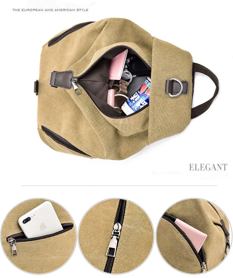 2019 Female High Quality Canvas Travel Backpack Small Waterproof Casual Women Rucksacks for Girls School Bags Shoulder Back Pack (5)