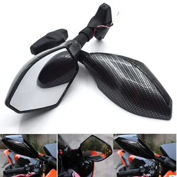 

Universal Motorcycle Side Rearview Mirror with/LED Turn Signal for Honda YZF R1 R6 R6s YZF 600 FZ1 FAZER XJR1300 FJR1300 XTZ1200