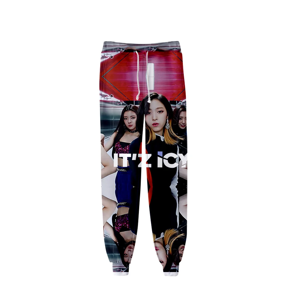 ITZY 3D напечатаны Jogger Брюки женские/Мужская модная уличная одежда длинные брюки Новое поступление, горячая Распродажа повседневные спортивные брюки