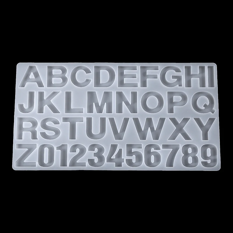 Letter A-Z Alphabet & Number Silicone Mold Large Clear Epoxy Resin Craft Jewellery Making DIY Supplies | Дом и сад