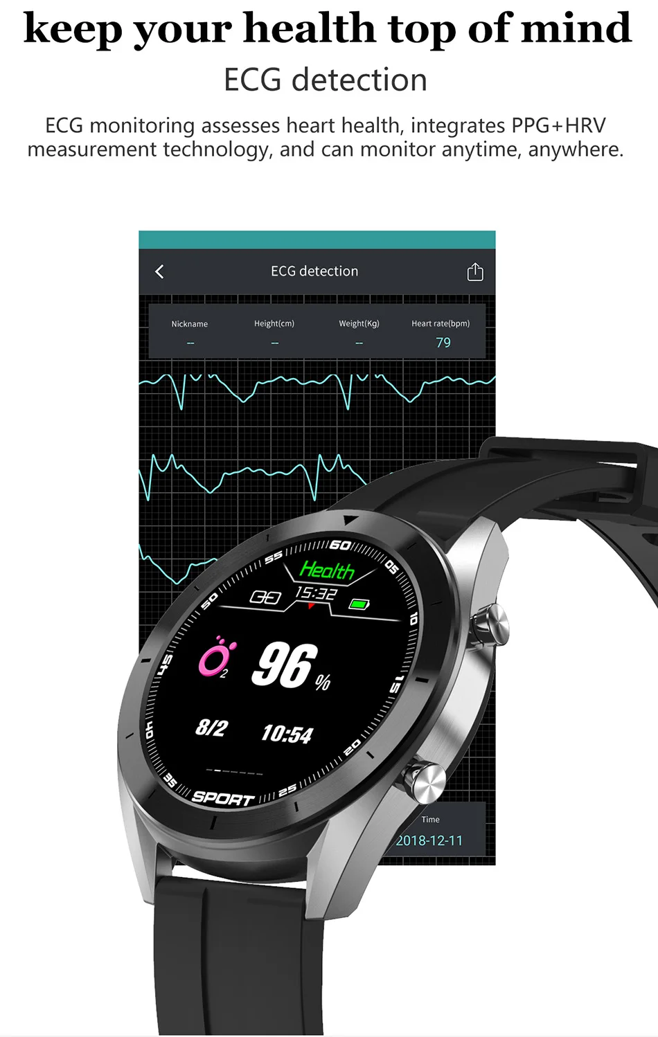 Timewolf кровяное давление, умные часы ЭКГ монитор для мужчин полный Roud Smartwatch Android водонепроницаемые Смарт-часы для мужчин для IOS телефона