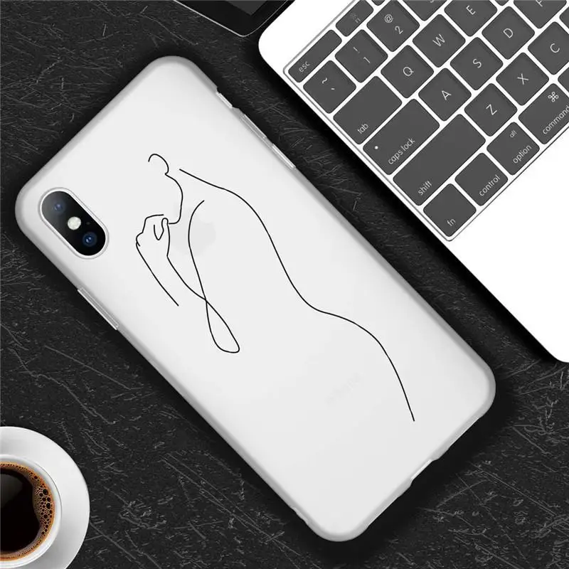 Подходит для iPhone Max 6, 6 S, 7, 8 Plus, XR, XS Max, 5, 5S, iPhone, Мобильный корпус, анимация, абстрактное искусство, рисунок, мягкий ТПУ чехол - Цвет: Прозрачный
