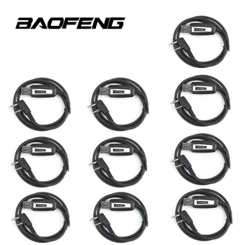

10 pcs Original Baofeng Walkie Talkie Accessories USB Programming Cable For BF 888S UV-5R UV-5RA UV-5RB UV-5RE Two way radio