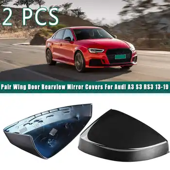 

Pair Car Side Door Rearview Wing Mirror Cover Trim Frame Molding Bezel Fit For Audi A3 S3 RS3 2013 2014 2016 2017 2018 2019