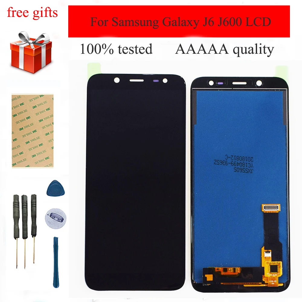 Для Samsung Galaxy J6 J600 LCD J600F/DS J600G/DS ЖК-экран монитор + сенсорный дигитайзер Сенсорное