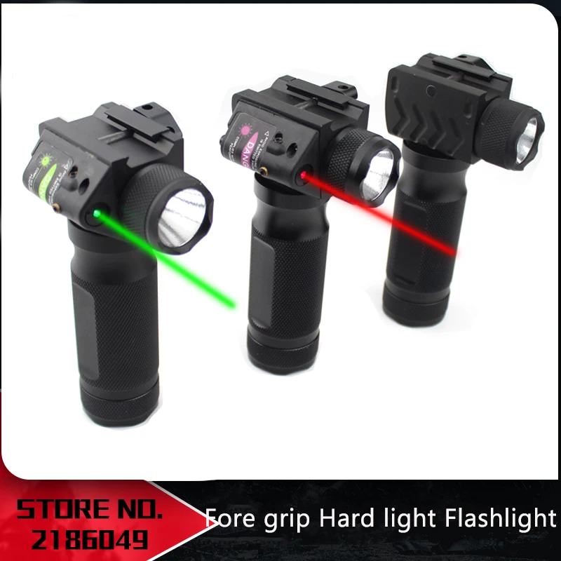 

Tactical Fore grip Hard light LED Flashlight with red Green Laser Modification Replacement Suitable sight for hunting 20mm