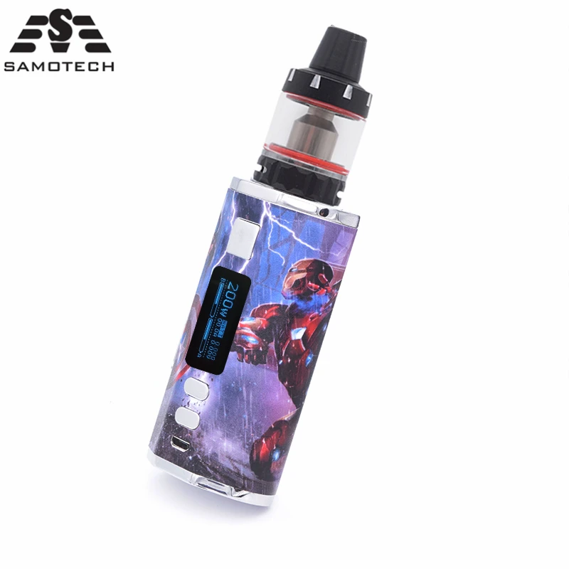 DV 200 Вт vape pod Комплект 4500 мАч встроенный аккумулятор с 0.3ohm 3 0 мл Танк светодиодный