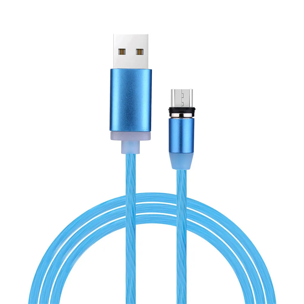 BU Зарядный кабель Портативный Micro USB течёт светильник USB Syn TPU зарядный кабель для передачи данных зарядный шнур для телефона для планшета - Тип штекера: BU