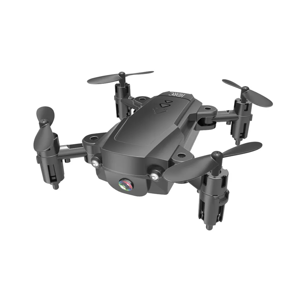 H16 2,4G 1080P HD камера Wi-Fi высота удержания Складной Микро Карманный Дрон с селфи игрушки для детей вертолет Дрон infantil# B20 - Цвет: Black