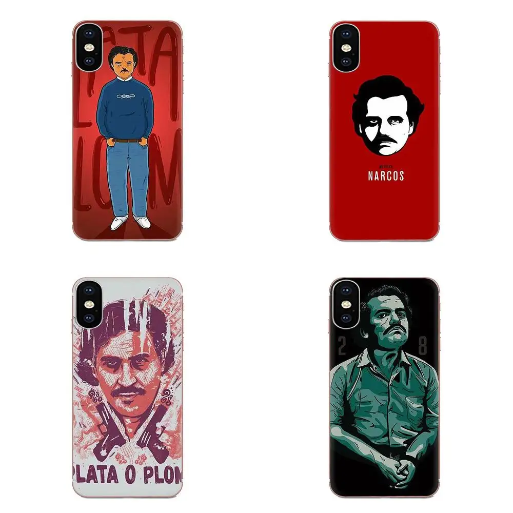 Drawing TPU Narcos Tv Series Pablo Escobar For Huawei Honor 4C 5A 5C 5X 6 6A 6X 7 7A 7C 7X 8 8C 8S 9 10 10i 20 20i Lite Pro | Мобильные
