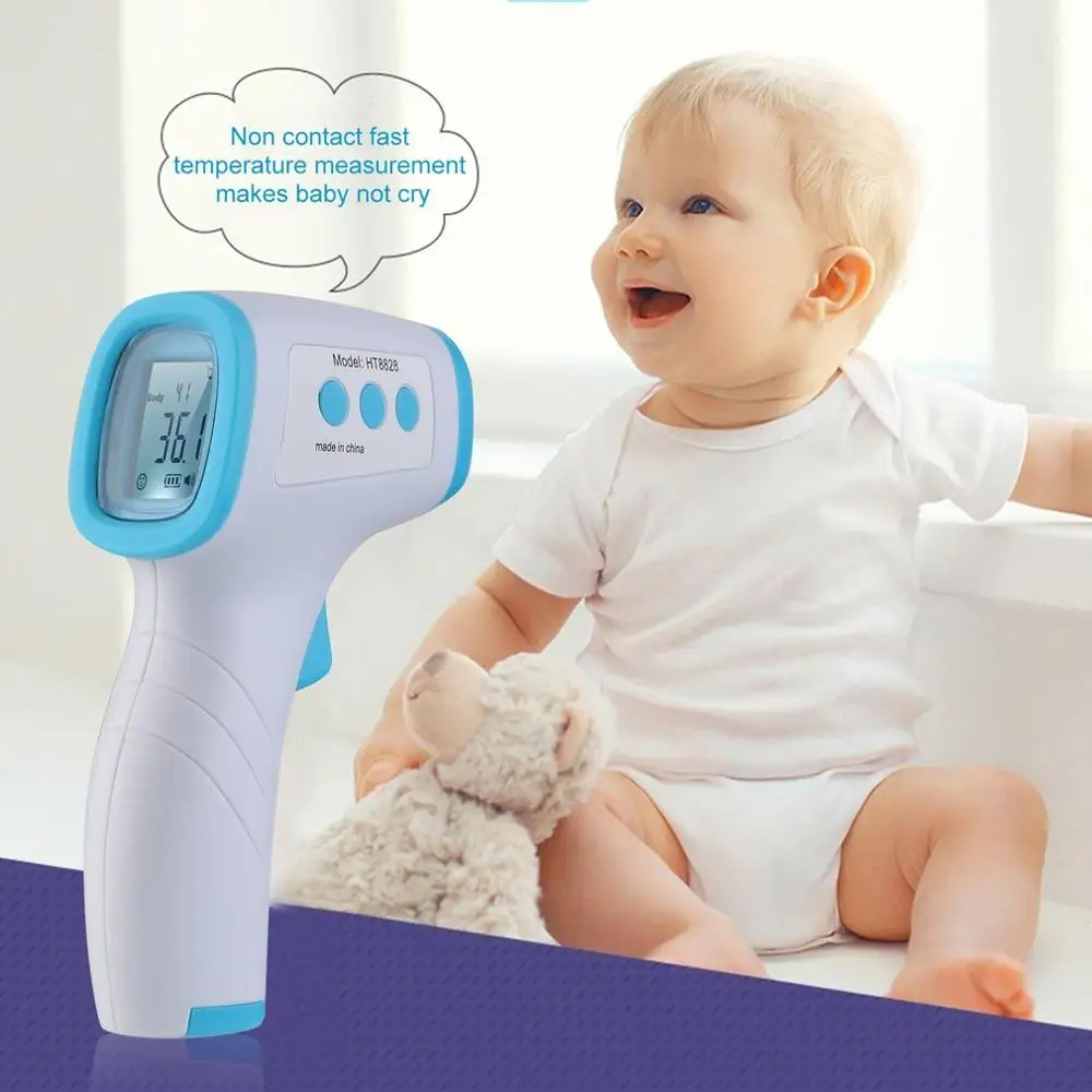 

HT8828 Handheld Infrared Thermometer High Precision Portable Thermometer Non-Contact Body Infrared Thermometer