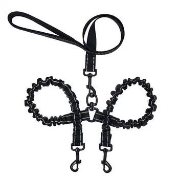 

Double Dual Dog Leash,No Tangle Dog Lead With Padded Handle For Two Dogs