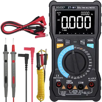 

Digital Multimeter JUNEJOUR -M1 Auto/Manual 3-Line Triple Display Voltage Battery tester VFC Output Capacitance Test