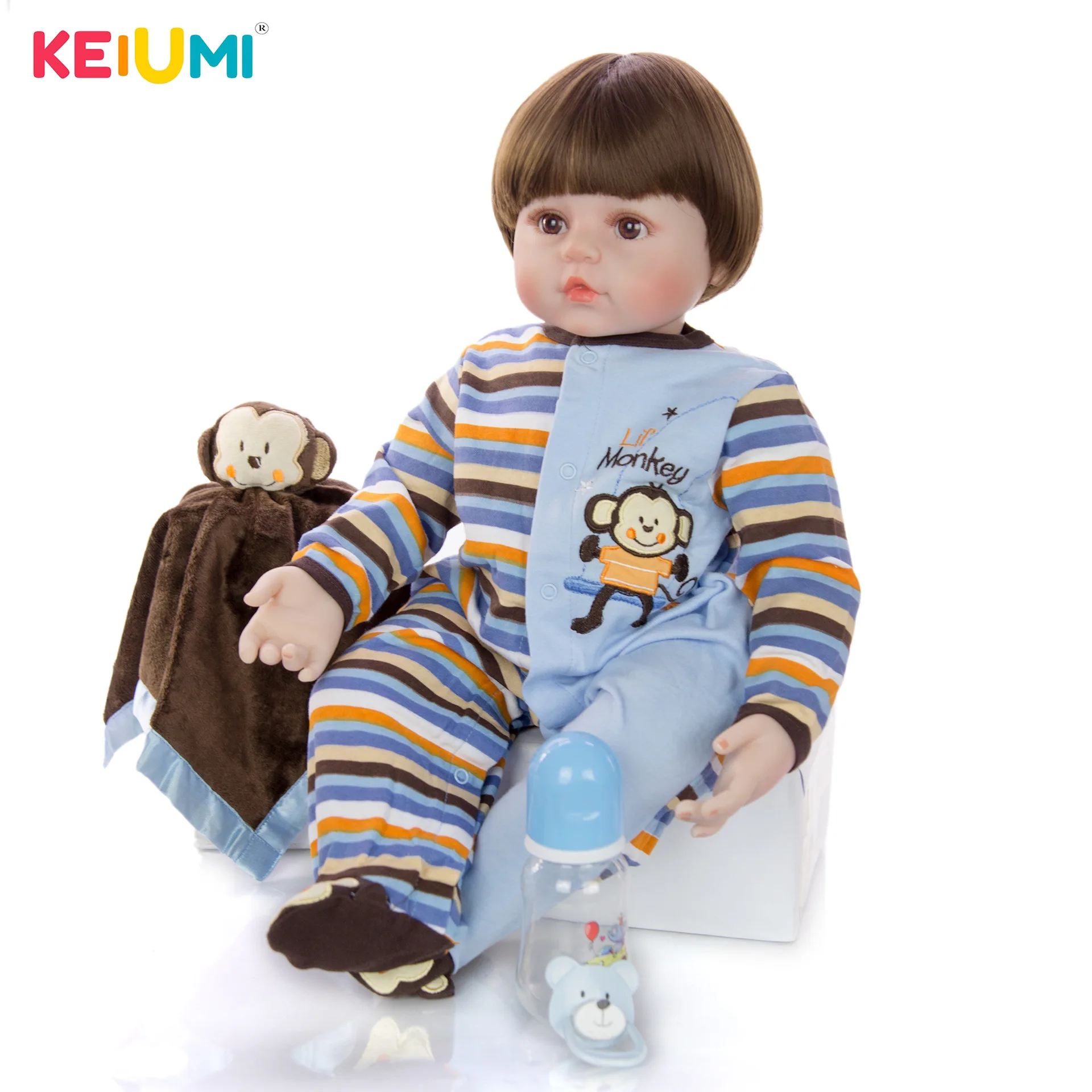

Keiumi 24-Inch Reborn Baby Doll Reborn Baby Cloth Body Model Infant Hot Selling