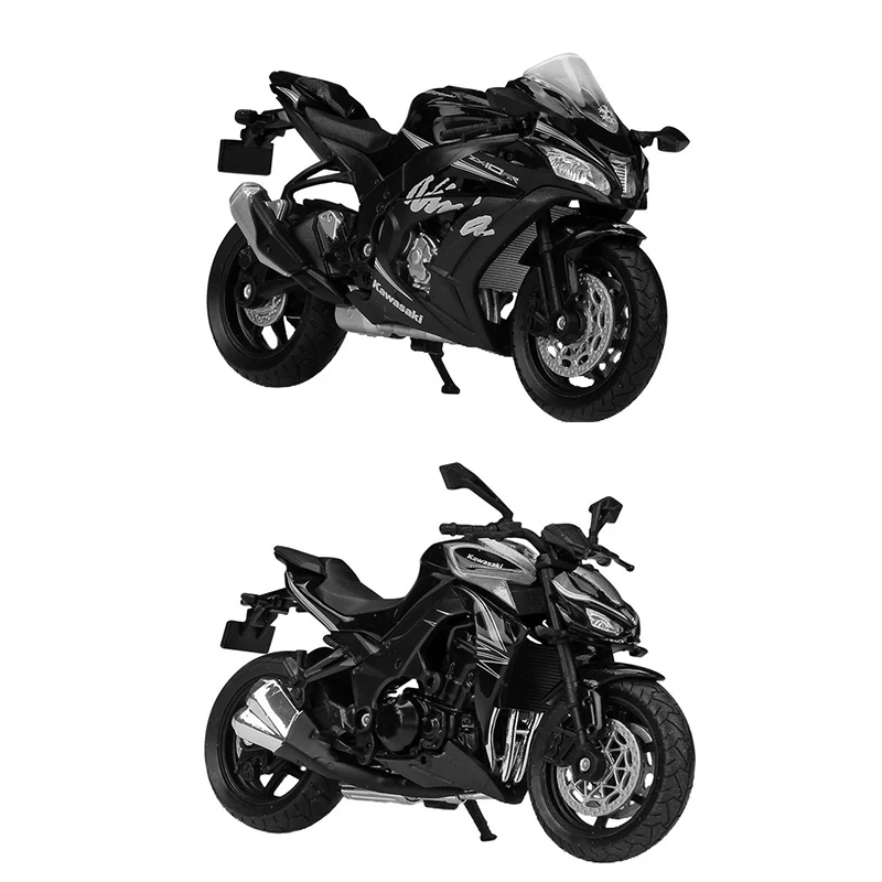 Литая мотоцикл Welly 1:18 Kawasaki NINJA ZX10 RR Z1000R 2017 |
