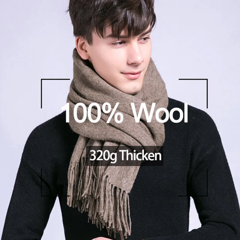 Men's 100% Wool Scarves