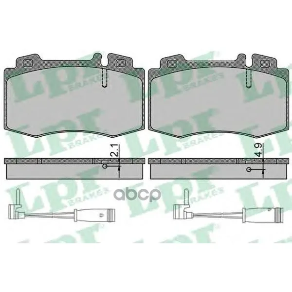 Колодки Тормозные Mercedes-Benz C209/W203/W211/W220/R171/R230 Передние( 2датч.) Lpr 05p849a Lpr арт. 05P849A
