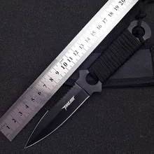 Американский Дайвинг нож с обмоткой Кемпинг самозащиты открытый высокой твердостью sharp маленький прямой нож открытый портативный инструмент