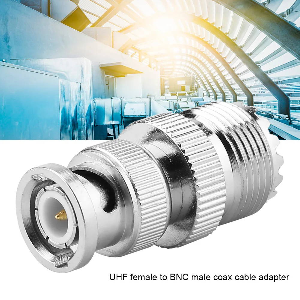 2 шт. BNC штекер для UHF SO239 PL-259 кабельный разъем Jack RF коаксиальный адаптер Кабельный разъем