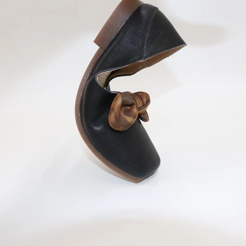Плоской подошве с украшением в виде цветка; ShoesButterfly туфли на плоской подошве, декорированные цветками; сапоги на толстой подошве, женская обувь; Демисезонная обувь с shoesLeather shoesMama обувь