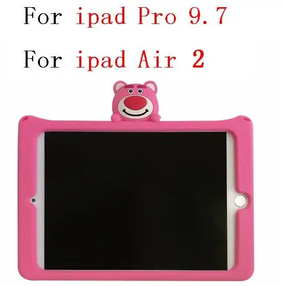 Детьми носить подставка планшет силиконовый чехол для iPad 2/3/4 Pro 9,7 10,5 Air 1/2 10,5 противоударный чехол для iPad 9,7 - Цвет: For Air 2 Pro 9.7