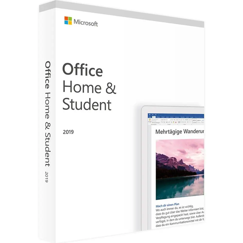 

Microsoft Office Home and student 2019 For Win Key Card Box Lifetime Product Code