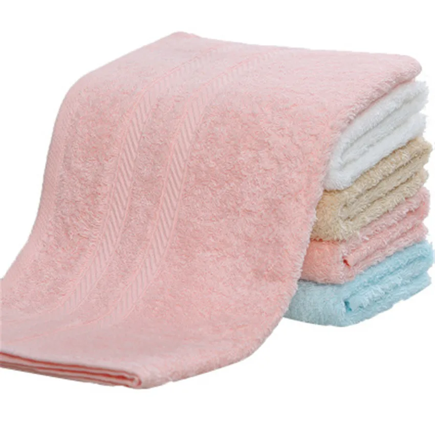 2pcs/lot Cotton High Quality Face Towel for Shower 34* 75cm 4 Colors Available Absorbent Gift washcloth for home Towel