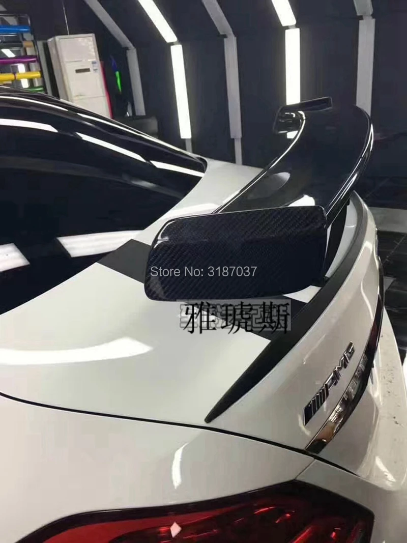 Для Mercedes Benz C CLass W205 C6 AMG C63 GT StyleC углеродное волокно задний спойлер на крыло, крышу багажник губы крышка багажника автомобиля Стайлинг